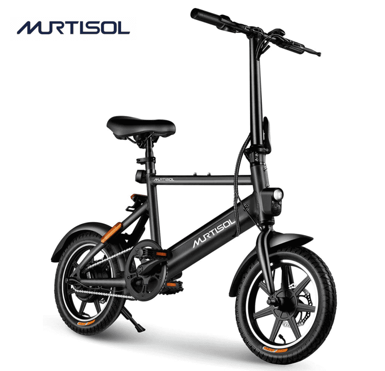 Murtisol 14"Electric Bicycles Ebike for Adult Aluminium Ebike Folding