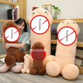 thumbnail image 2 of Peluche de Tintín largo para el segundo hijo, almohada divertida, escultura de arena, regalo para novio, almohada de pierna larga, muñeca para niña, 2 of 4