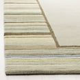 thumbnail image 6 of SAFAVIEH Martha Stewart Striped Border Wool Area Rug, Tadpole Green, 4' x 6', 6 of 8