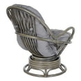thumbnail image 4 of OSP Home Furnishings Tahiti Rattan Swivel Rocker Chair in Grey Fabric with Grey Frame, 4 of 10