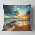thumbnail image 1 of Beautiful Cloudscape over the Sea - Modern Beach Throw Pillow - 18x18, 1 of 1