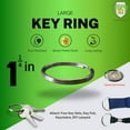Rectangular Large Key Rings 10 Pack - Extra Large Key Rings - 1.25 Inch Heat Treated & Lead Free ...