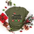 thumbnail image 2 of Gibobby Tops navideños para Mujer Camiseta de manga corta con cuello redondo y estampado de Navidad para mujer(AG,XG), 2 of 5
