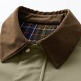 thumbnail image 3 of Winter Jackets for Men Casual Zippered Lapel Collar Multi Pocket Warm Outerwear Long Sleeved Hoodless Button Windbreaker Jacket Fashion Casual Coats, 3 of 3