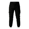 thumbnail image 5 of Baqcunre Fashion Men's Sport Pure Color Bandage Casual Loose Sweatpants Drawstring Pant,L,Mens Sweatpants,Men'S Pants,Joggers For Men,Mens Clothes,Mens Fashion,Black, 5 of 9