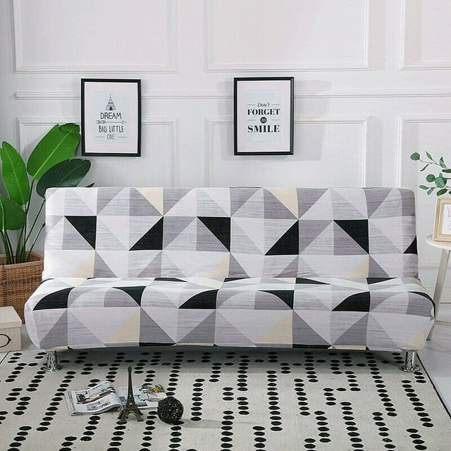 2024 Futon Slipcover Armless Sofa Cover Stretch Sofa Bed Slipcover Protector Elastic