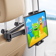 cyrico Tablet Holder for Car, Adjustable Tablet Car Mount for Back Seat [3 in 1 Extension Arm], Road Trip Camping Essentials Compatible with iPad Headrest Holder for Car Backseat for 4.7-12.9" Device