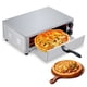 thumbnail image 1 of 1300w electric countertop commercial pizza oven - stainless steel, easy - clean crumb tray, fits up to 16 - pulgada pizzas para kitchen & commercial use, 1 of 7