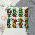thumbnail image 2 of COMIO Throw Pillow Cover Pineapple Wear Glasses Rectangular Sofa Pillow Case Cushion Cover for Home Couch Bed Decor, 2 of 5