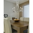 thumbnail image 2 of Z-Lite Verona Brushed Nickel Modern; Urban Ch / Elier w/ 5 Light 60W - 2010-5BN, 2 of 2