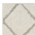 thumbnail image 3 of SAFAVIEH Olympia Eugene Geometric Polyester Shag Runner Rug, Cream/Beige, 2'3" x 8', 3 of 5