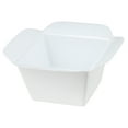 thumbnail image 1 of [10 Pack - 30 oz] Plastic Serving Bowls Square White Disposable Snack Bowls - Posh Setting, 1 of 6