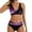 Purple, variant on Sngxgn Bikini Set for Women Two Piece Swimsuits Cut Out High Waisted Scoop Neck V Cut Bottom(Purple,L)
