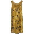 thumbnail image 1 of Innerwin Robes en Dentelle Patchwork Robe d'Été pour Femmes Col Rond Froncé Robe Débardeur Jaune 3TG, 1 of 2