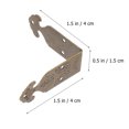 thumbnail image 5 of Raindrops Brass Corner Protectors Angle Guards Golden Finish 4 Sets for Furniture Edge Safety, 5 of 8