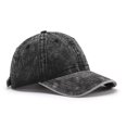 thumbnail image 2 of Gorra de béisbol no estructurada teñida con pigmento de algodón lavado grande de gran tamaño Gorra de béisbol de mezclilla lavada de gran tamaño （1 pieza）, 2 of 5