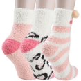 thumbnail image 2 of CHUNTIAN Sox Womens Fuzzy Socks Girls Cute Slipper Socks Funny Fluffy Winter Warm Socks Soft Cozy Plush Indoor Sleep Socks, 2 of 8