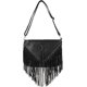 thumbnail image 1 of Bolso bandolera de cuero con flecos para mujer, bolso bandolera grande con borlas, regalo para mamá, esposa, novia, 1 of 5