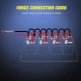 thumbnail image 3 of Aluminum Rocker Switch Panel 4 Gang Toggle Dash 5 Pin On/Off Rocker Switch Pre-wired Blue Backlit Switch for Car Automotive Boat Marine RV, 3 of 4