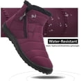 thumbnail image 4 of YAZI Winter Boots for Women Slip on Men's Snow Ankle Boots Lightweight Outdoor Footwear, 4 of 14