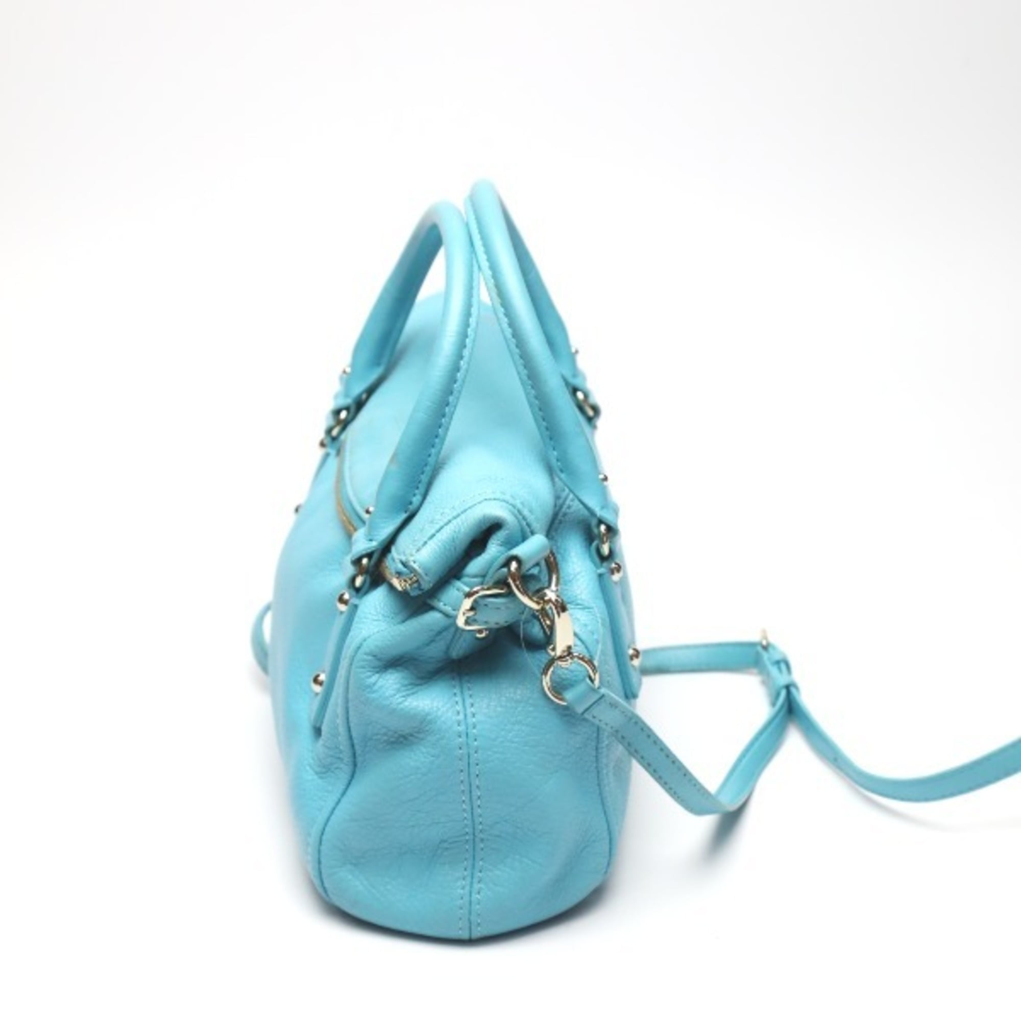 Pre-Owned Kate Spade 2WAY Shoulder Bag Handbag Sky Blue (Fair)
