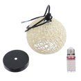 thumbnail image 2 of Shisuyan Hanging Rattan Lamp Ceiling Lamp Ivory Rattan Lighting Bar 1Set, 2 of 8
