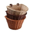 thumbnail image 2 of Kids Bike Basket Wicker Woven Front Bicycle Basket for Boys Girls Mini Handlebar Basket for Kids Bike or Scooter, 2 of 3