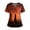 AK18_Vermilion, variant on IYYVV Halloween Tops for Women V-Neck Cute Pumpkin Graphic Scrub Tops Nursing Shirts Soft Casual Uniforms with Pockets Blue 4XL