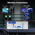 thumbnail image 2 of Pantalla CarPlay Volam de 9,3" con cámara de tablero 4K y GPS inalámbrico, 2 of 9