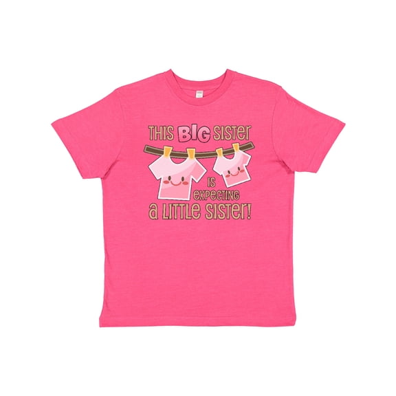 Inktastic This Big Sister is Expecting a Little Sister Youth T-Shirt