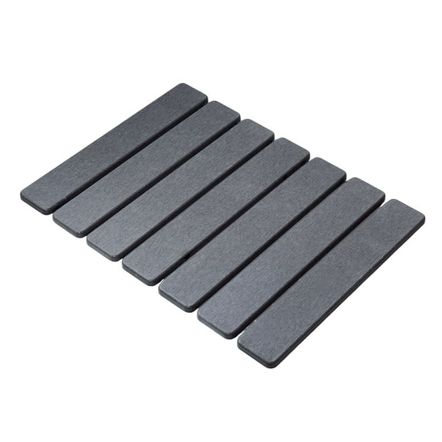 Wosthever Secaplatos funcional de piedra antigoteo, absorbente, ecológico, de diatomeas, ideal para encimeras (4030 cm) Mostrada gris oscuro