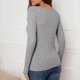 thumbnail image 5 of Gibobby Blusas De Mujer Camiseta holgada informal para mujer（Gris， M), 5 of 5
