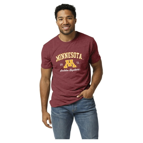 Men's League Collegiate Wear Heather Maroon Minnesota Golden Gophers Victory Falls Tri-Blend T-Shirt