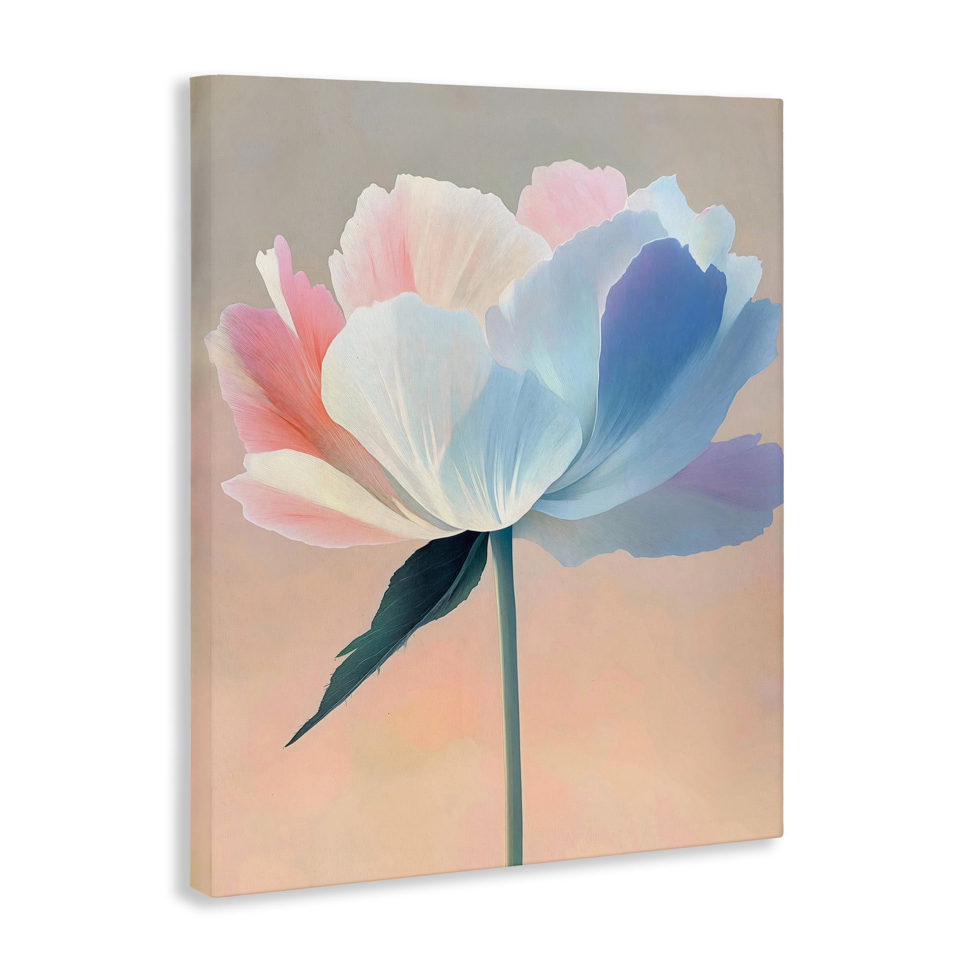 Stupell Industries Pink & Blue Flower Serenity Canvas Wall Art, design by The Prints Vibe