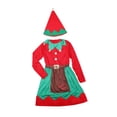thumbnail image 4 of Conjunto de disfraz navideño vestido decorativo elegante para regalos suministros para fiestas Chicas S Salvador, 4 of 10