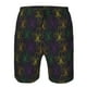 thumbnail image 3 of Balery Mardi Gras Carnival Traje de Baño Estilo Hawaiano para Hombre, Shorts de Secado Rápido con Bolsillos-X-Large, 3 of 6