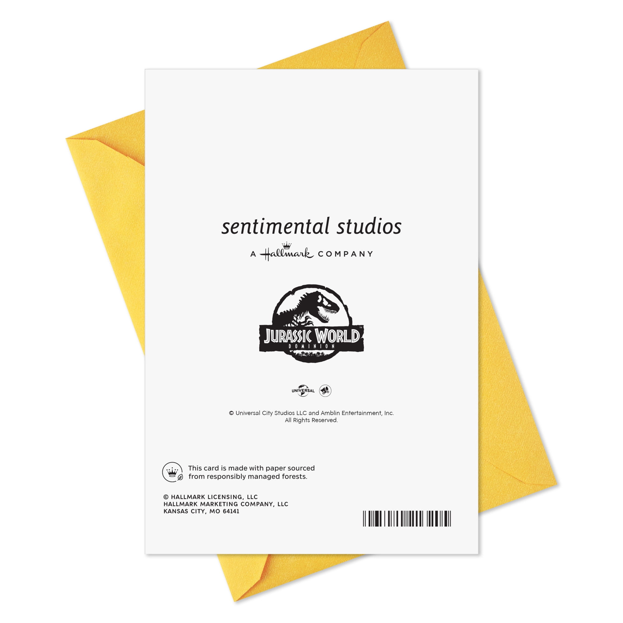 Hallmark Jurassic World Birthday Card for Kids (T-Rex Crossing)