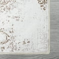 thumbnail image 4 of HOMERRY Area Rug 8' x 10' Vintage Distressed Floral Area Rug for Living Room Washable Soft Indoor Floor Carpet, Camel, 4 of 7