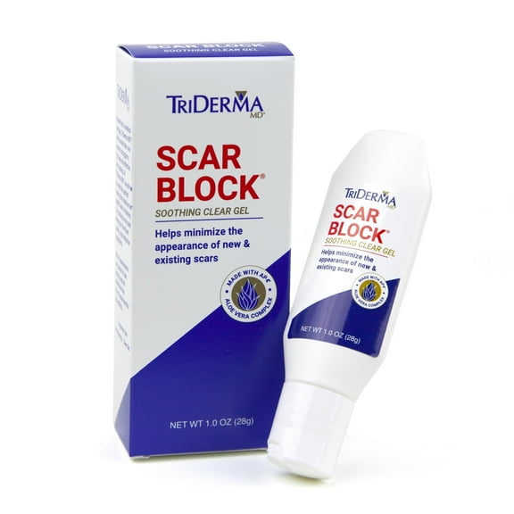 TriDerma Scar Block Soothing Gel Scar Reducing Treatment, 1 oz
