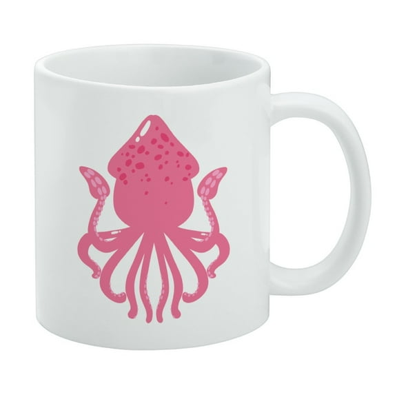 Cute Squid Tentacles Ocean White Mug
