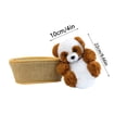 thumbnail image 2 of 2026 Weighted Stuffed Animals Plush Toy 9In with Woven Basket Bed Cute Stuffed Animal for Birthday Gift Decorative Soft Doll, 2 of 3