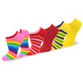 thumbnail image 4 of TeeHee Women's Valued 9+1 Pack Fashion No Show Cotton Socks (Rainbow Stripes,Solid), 4 of 4