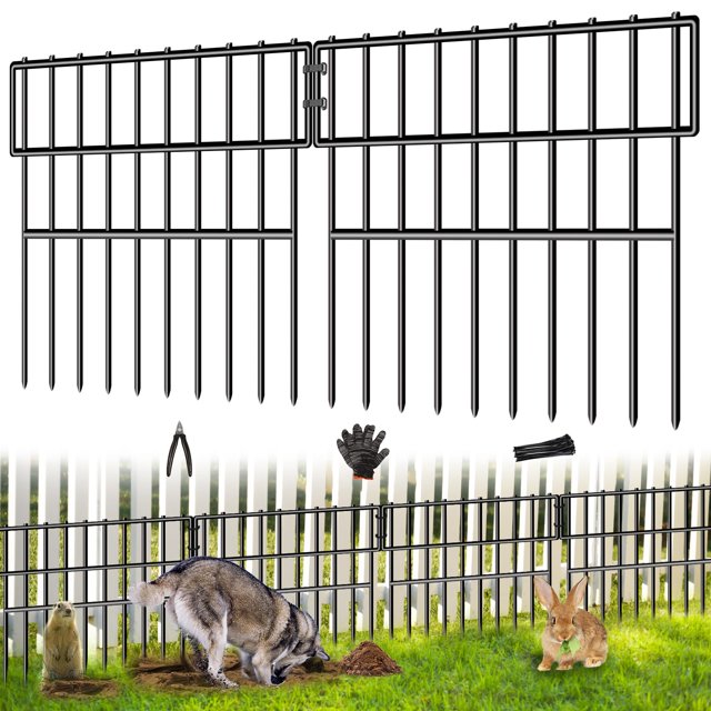 Valla barrera para animales CHTSJQW de metal inoxidable de 12 m, separación de 1,52 in
