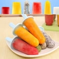 thumbnail image 4 of 6 Pack Premium Ice Molds Popsicle Silicone, DIY Secure Leakproof Caps, Reusable, Dishwasher Safe, 4 of 5