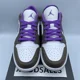 thumbnail image 3 of Ni - ke Air Jordan 1 Low Shoes Purple Mocha Palomino Wild Berry 553558-215 Men's Sz 13, 3 of 5