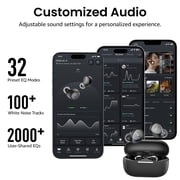 TOZO A1 Mini Wireless Earbuds Bluetooth Headphones, 32H, AI Noise Cancelling Mic, Stereo Bass, Clear Calls, Lightweight IPX5 Waterproof, App 32EQ, Black