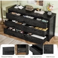 thumbnail image 7 of 7 Drawer Dresser for Bedroom, Wide Modern Chest of Drawers, Large Wood Dresser Wooden Storage Organizer for Living Room, Hallway Entryway, 7 of 7