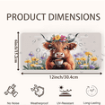 thumbnail image 2 of 1 Pcs Durable License Plate Covers & Frames, Flower Crowned For Decorative Front, Waterproof For Decoration Aluminum License Plate Covers & Frames Cover For Men Women, 12" X 6", 2 of 6
