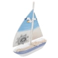 thumbnail image 3 of Sailboat Ornament Creative Sailboat Model Wooden Crafts Tabletop Decoration Adornment for Living Room Bedroom - S Size (Rudder Pattern), 3 of 3