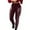 Red, variant on GJSYRH Women's High Waist Leather Leggings with Contrast Zipper Detail and Stylish Design for a Modern Fashion